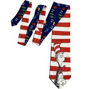 Vintage Dr. Seuss Cat in Hat Novelty Tie Reversible